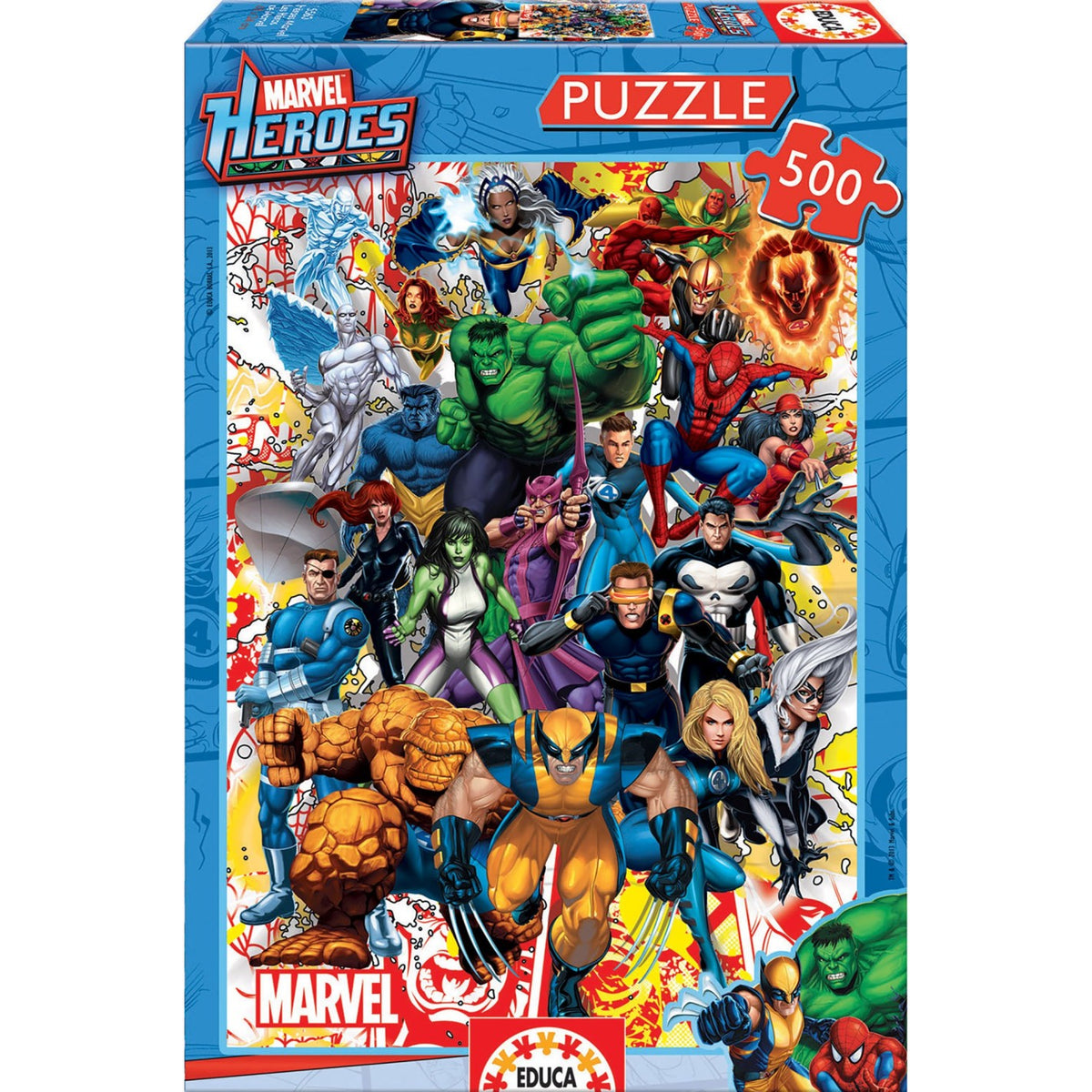 Puzzle Educa Heróis da Marvel 500 pçs