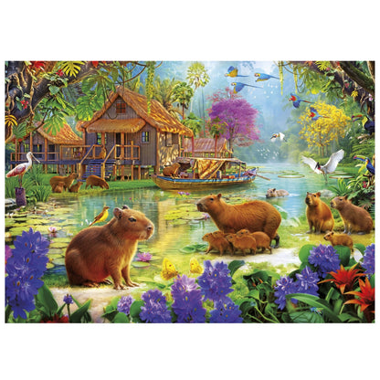 Puzzle Educa Aldeia das Capivaras 500 pçs