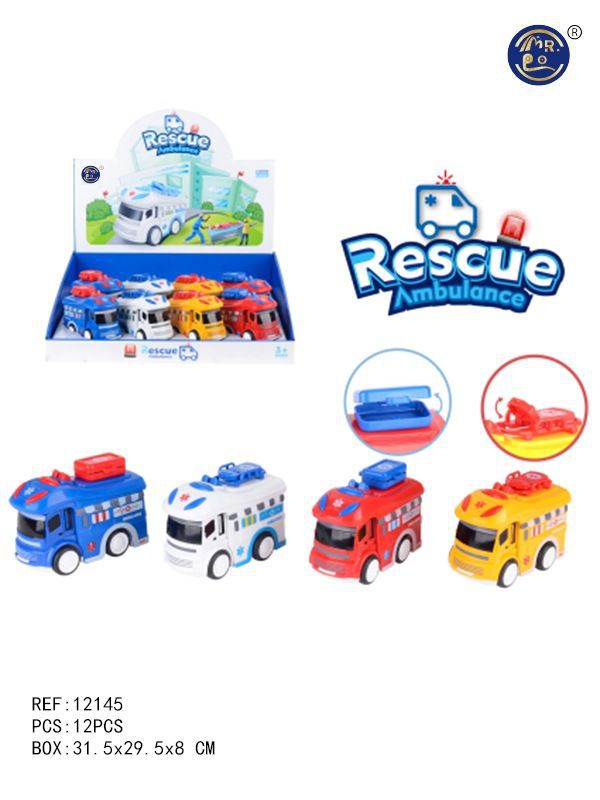 Ambulância de Fricção 4 Modelos