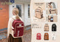 Mochila Casual Preta, Caqui, Vermelha, Branco Sujo e Castanha