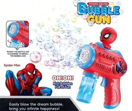 Pistola Automática de Bolhas de Sabão Spider-Man