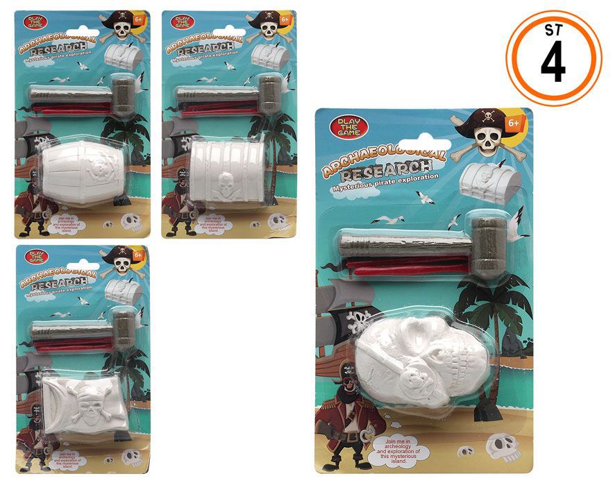 Kit de Escavação Tesouro Pirata 21 x 12 Cm