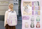 Mochila Casual Preta, Vermelha, Rosa, Verde e Roxa