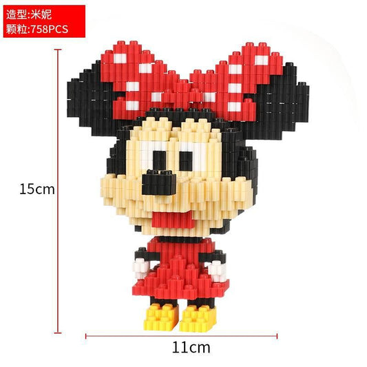 Figura de Micro-Blocos Minnie 15 Cm (758 Peças)