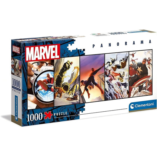 Jogo Clementoni puzzle 1000 pçs panorama Marvel