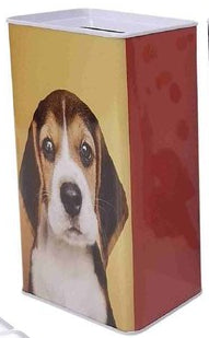 Mealheiro de Metal Retangular Animais 9 x 6 x 17 cm - Beagle