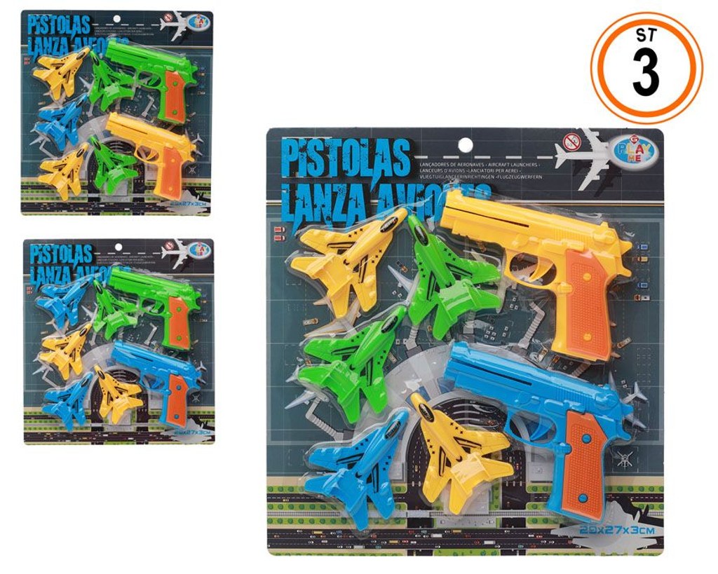 Conjunto 2 Pistolas Lança-Aviões