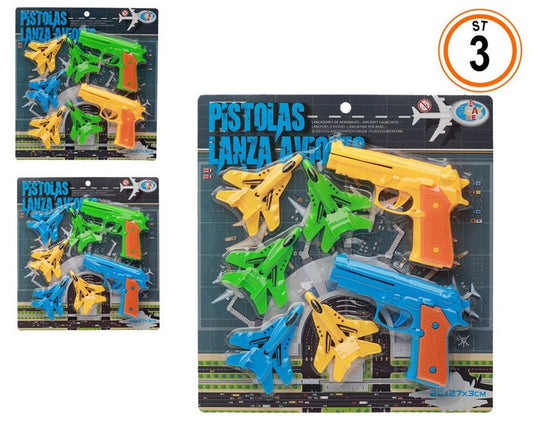 Conjunto 2 Pistolas Lança-Aviões