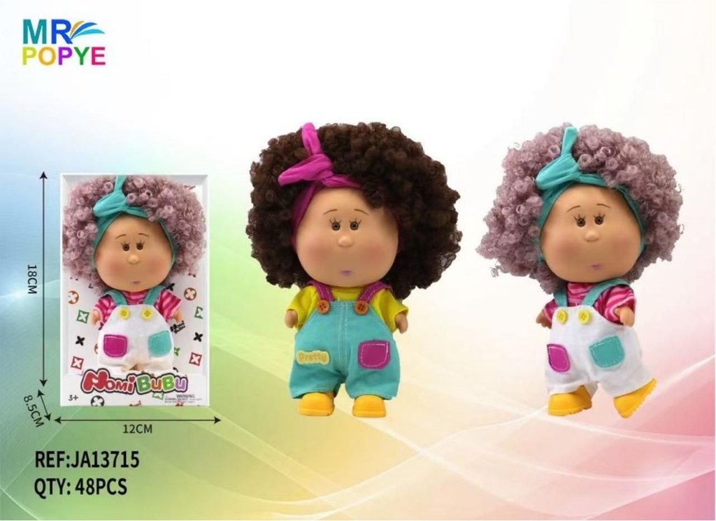 Boneca Nomi Bubu com Caracóis 17 Cm