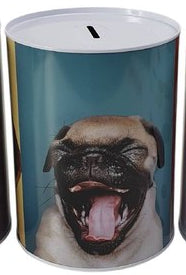 Mealheiro de Metal Animais 12 x 16 cm - Pug