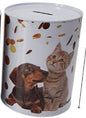 Mealheiro de Metal Animais 12 x 16 cm - Cão e Gato