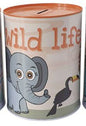Mealheiro de Metal Infantil 12 x 16 cm - Vida Selvagem
