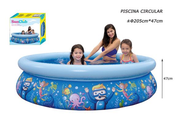 Piscina Insuflável 205 X 47 CM Sunclub