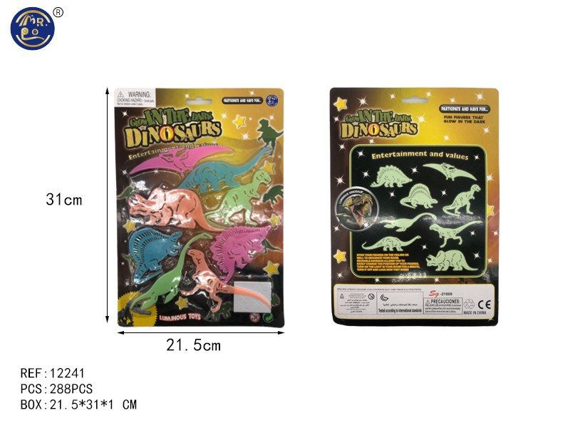 Autocolantes Luminosos Dinossauros 31 x 22 Cm