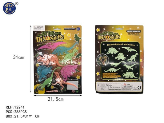 Autocolantes Luminosos Dinossauros 31 x 22 Cm