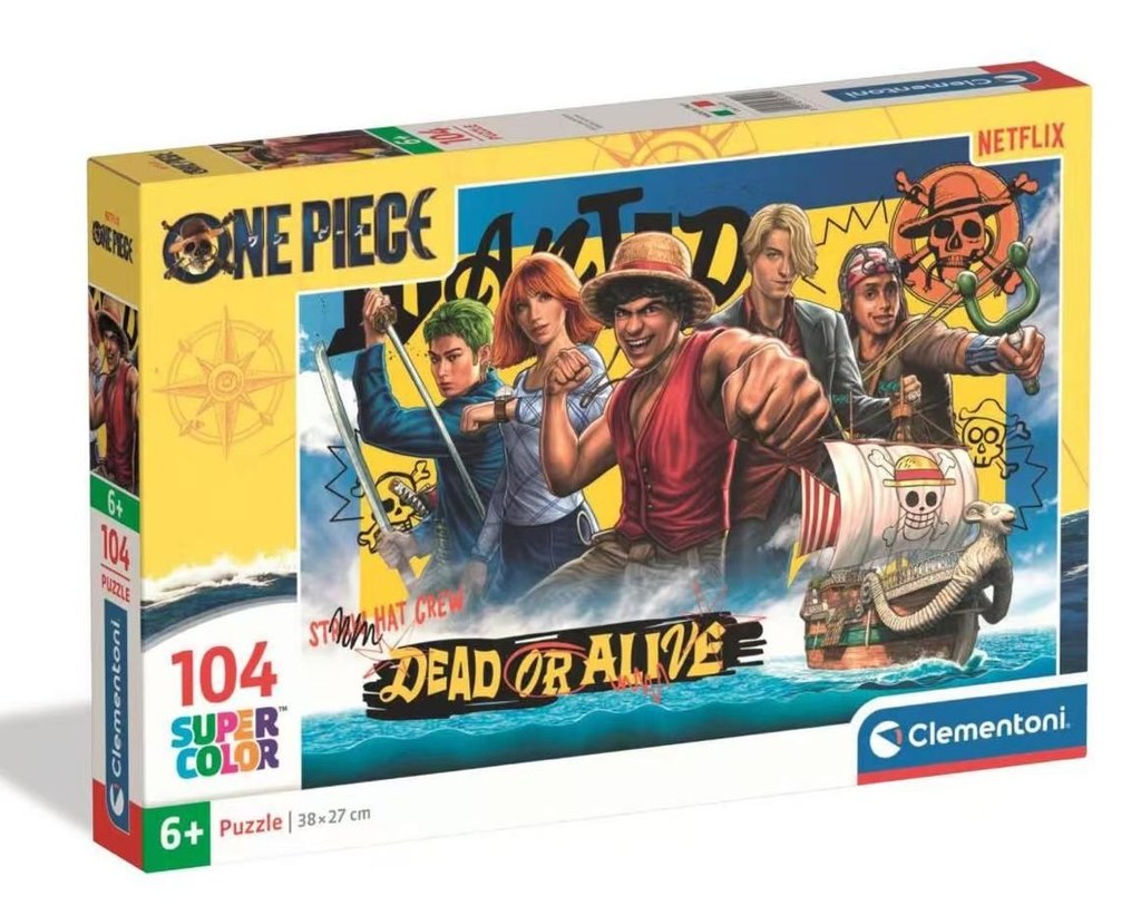 Puzzle Clementoni One Piece Netflix 104 pçs