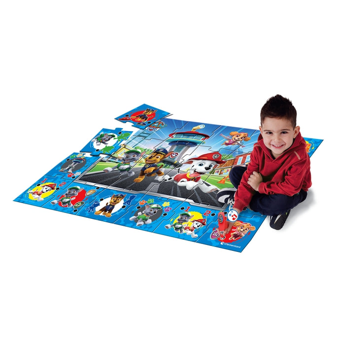Tapete Puzzle com Jogo Interativo Patrulha Pata Clementoni