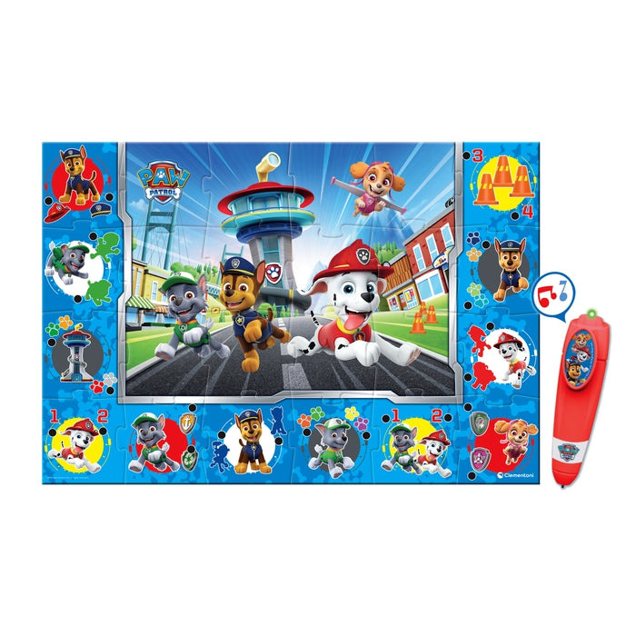 Tapete Puzzle com Jogo Interativo Patrulha Pata Clementoni