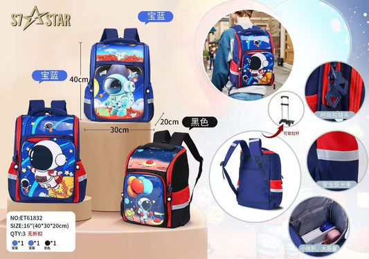 Mochila Escolar Infantil Foguetão