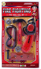 Conjunto Bombeiro Fire Fighting com Motosserra 37 x 21 Cm - Motosserra Vermelha