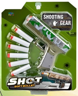 Pistola de Dardos de Espuma 24,7 x 20 Cm - Camuflado Verde