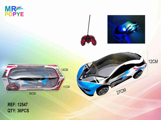 Carro Telecomandado com Luzes 3D