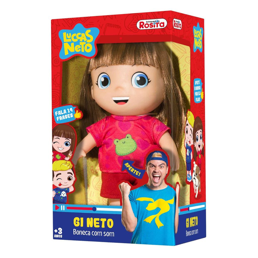 Boneca Gi Neto c/ Som 19 cm
