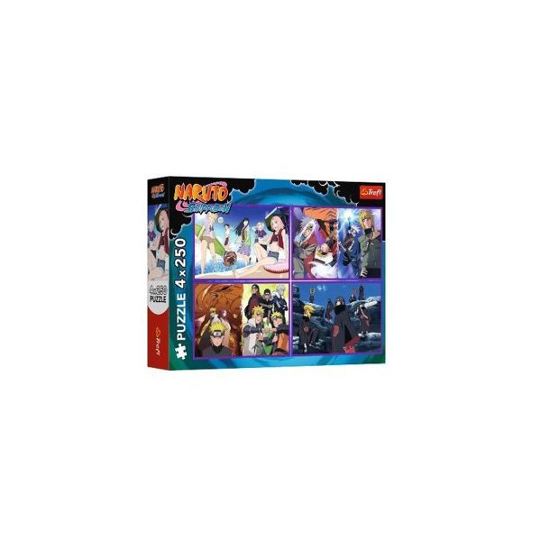 Puzzle Trefl - Naruto 4 x 250 peças