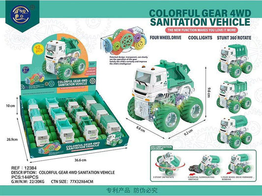 Camião de Bombeiros 4x4 de Engrenagens com Luzes (Modelo 1)
