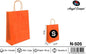 Pack 24 Sacos de Papel Laranja S 24 x 32 x 10 Cm
