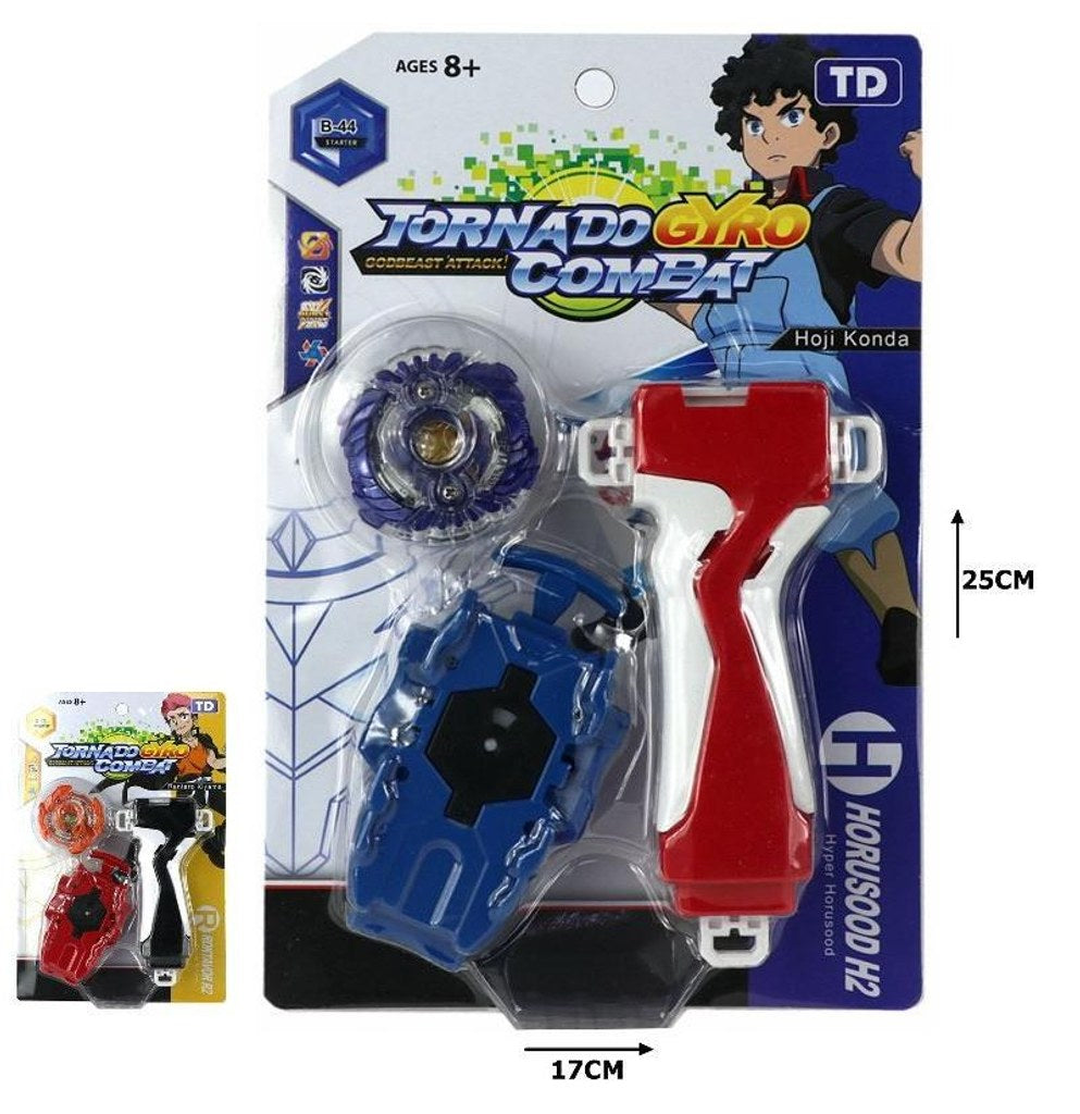 Pião de Batalha Tornado Gyro Combat com Lançador e Pega