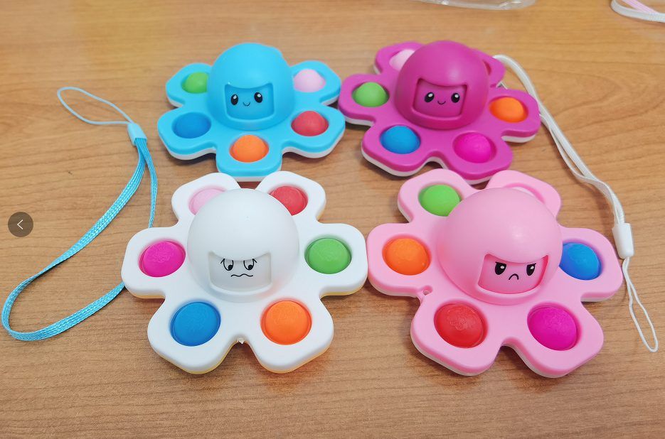 Pop It Spinner Polvo Reversível 9 Cm (Cores Sortidas)