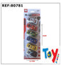 Pack 6 Carros de Metal Pull Back 34 x 11,7 Cm