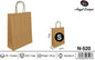Pack 25 Sacos de Papel Kraft Natural S 24 x 32 x 10 Cm