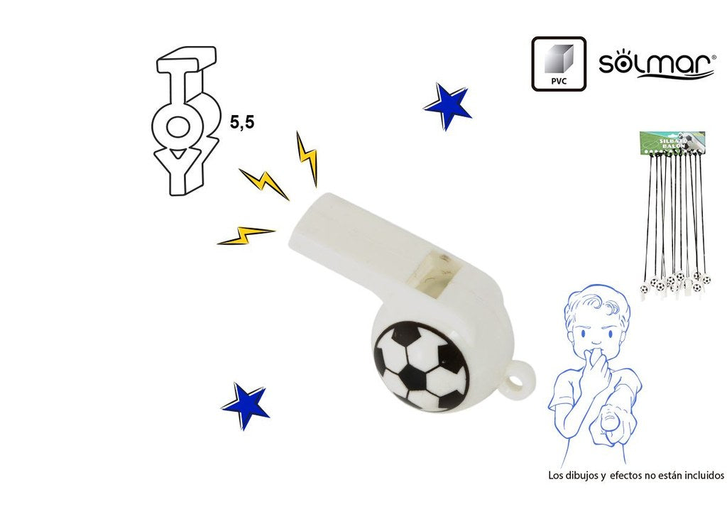 Apito Bola de Futebol 5,5 Cm