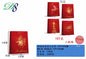 Pack 12 Sacos de Presente de Natal Sinos e Renas Douradas 12 x 14 x 6 Cm