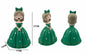 Figura Decorativa Menina com Pastilha Elástica Vestido Verde