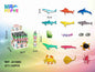 Conjunto de Animais Marinhos 12 Peças
