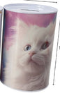 Mealheiro de Metal Animais 10 x 15 cm - Gato Branco
