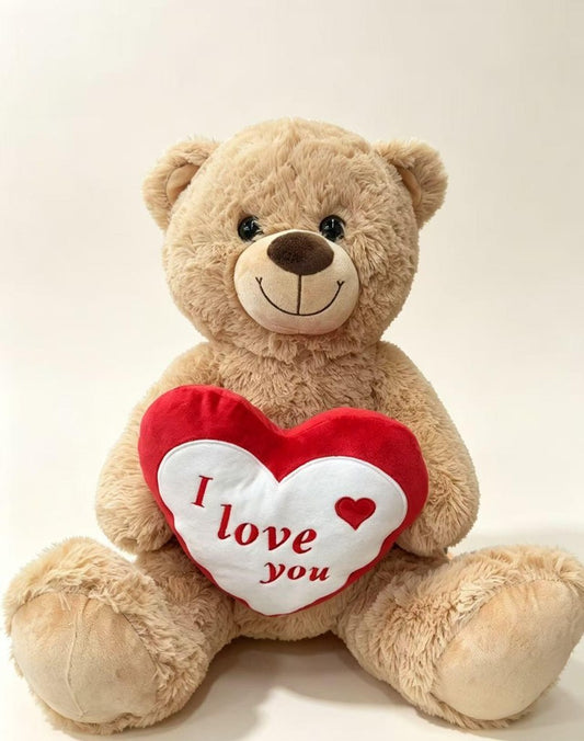 Peluche Urso Love com Coração 50 cm