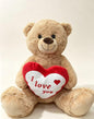 Peluche Urso Love com Coração 50 cm