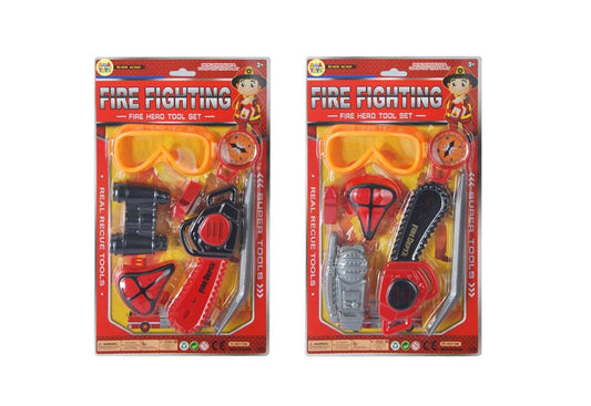 Conjunto Bombeiro Fire Fighting com Óculos 37 x 21 Cm