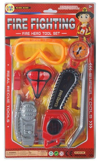 Conjunto Bombeiro Fire Fighting com Óculos 37 x 21 Cm - Machado
