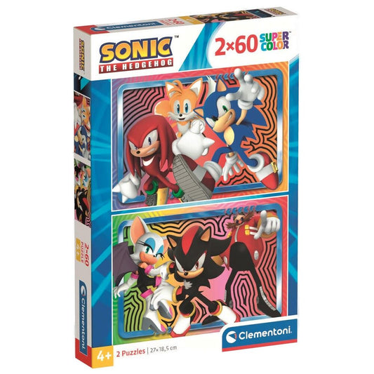 Jogo Clementoni puzzle 2x60 Sonic