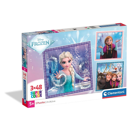 Jogo Clementoni puzzle 3x48 pcs Frozen.