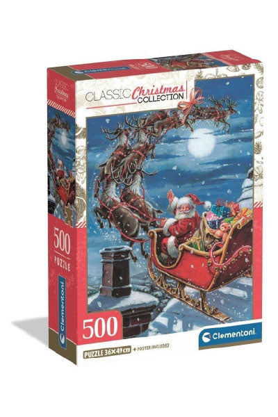 Puzzle Clementoni Christmas Collection Midnight Sleigh Ride 500 pçs