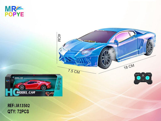 Carro Telecomandado 1:24 com Acabamento Metalizado Colorido