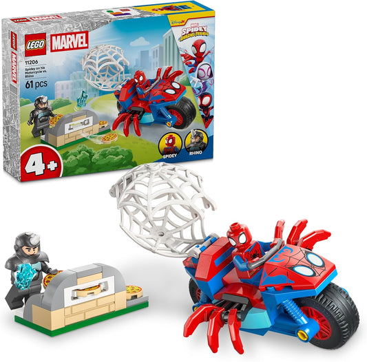 LEGO - Spidey - Spidey on his Motorcycle vs. Rhino (11206)