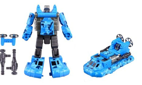 Robô Transformável em Hovercraft X-Warrior - Azul