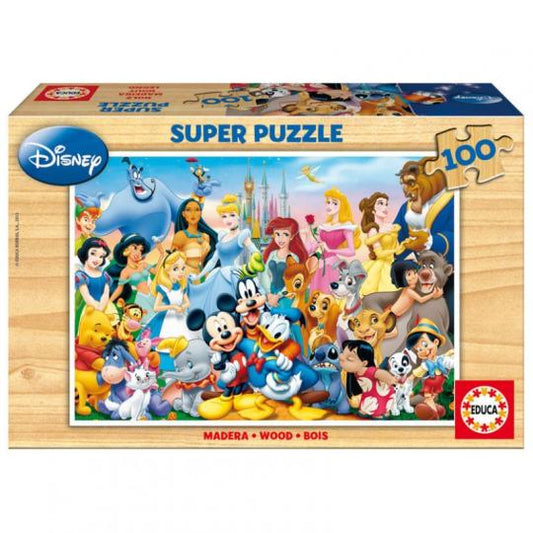 Jogo Educa puzzle madeira 100 Mundo Disney